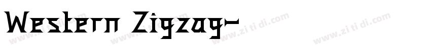 Western Zigzag字体转换